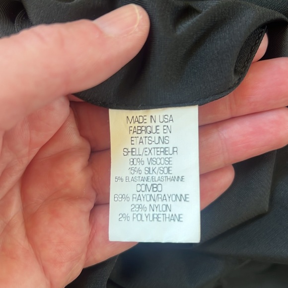 Helmut Lang silk/velvet black dress - Picture 7 of 8